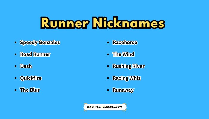 Runner Nicknames