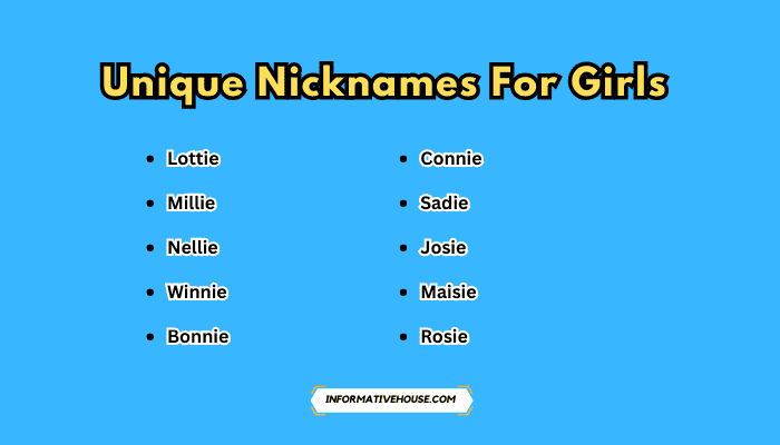 Unique Nicknames For Girls