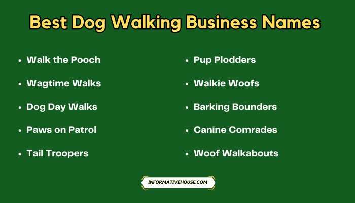 Best Dog Walking Business Names
