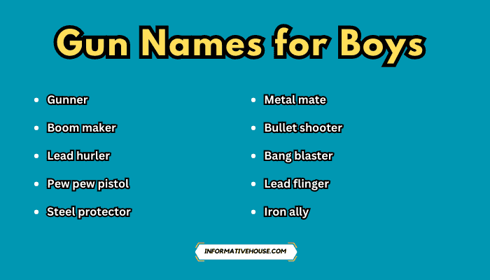 Gun Names for Boys