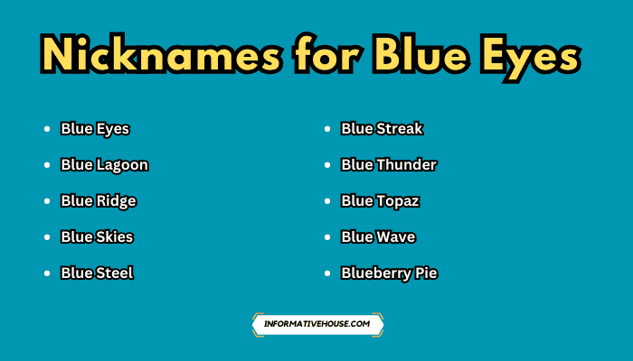 Nicknames for Blue Eyes