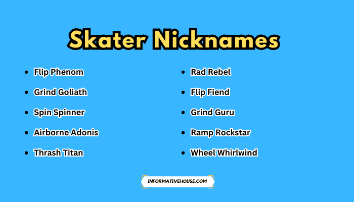 Skater Nicknames