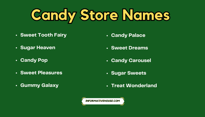 Candy Store Names