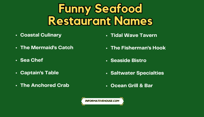 Funny Seafood Restaurant Names