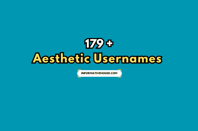 Aesthetic Usernames