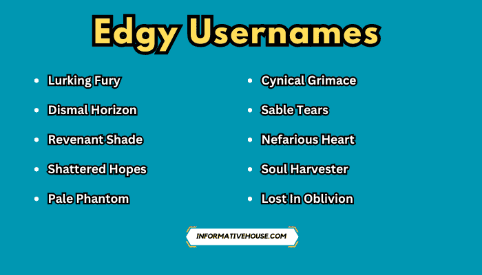 Edgy Usernames