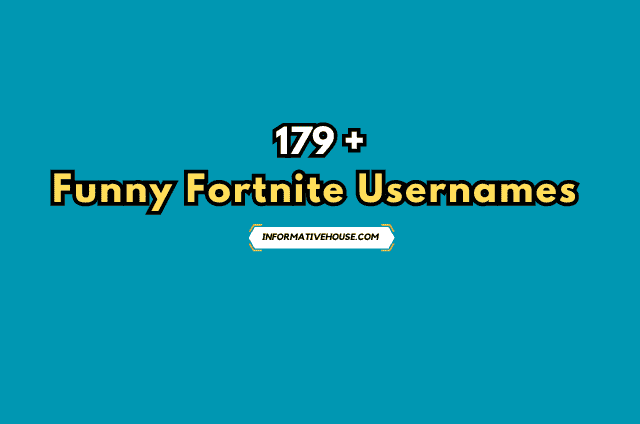 Funny Fortnite Usernames