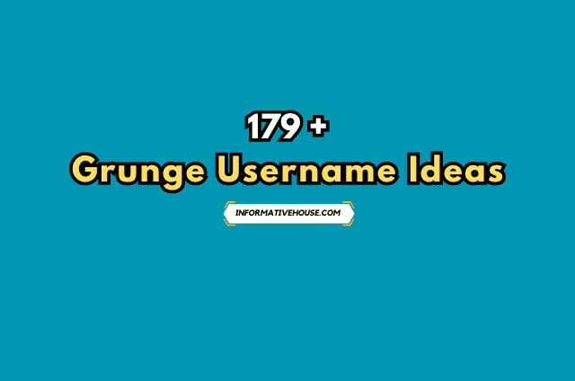 Grunge Username Ideas