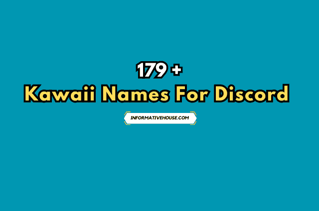 Kawaii Names For Discord