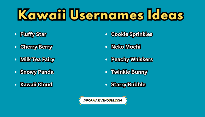 Kawaii Usernames Ideas