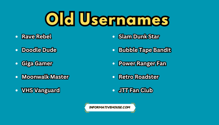 Old Usernames