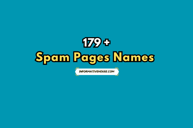 Spam Pages Names