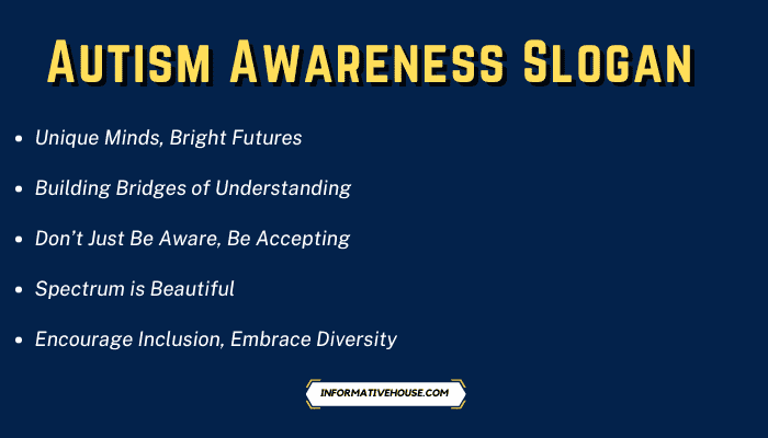 Autism Awareness Slogan
