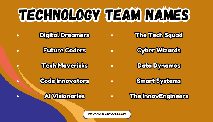 Technology Team Names