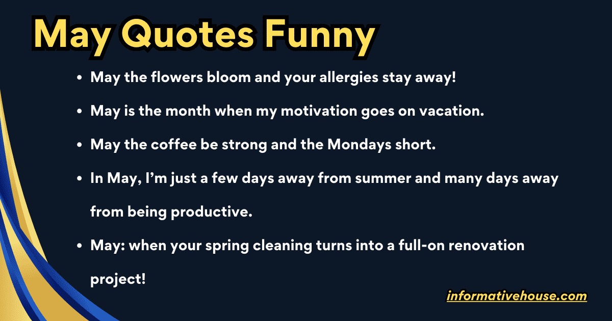 May Quotes Funny