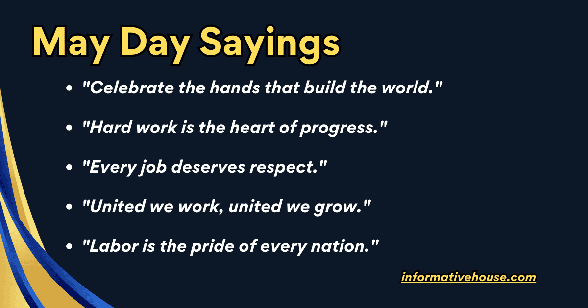 May Day Sayings