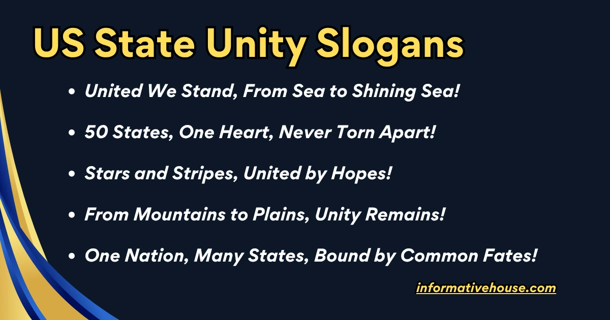 US State Unity Slogans