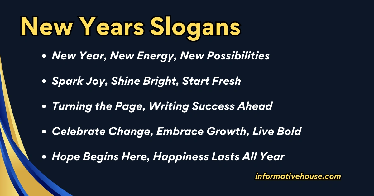New Years Slogans