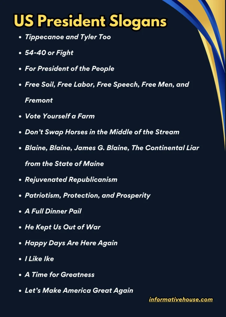 US President Slogans