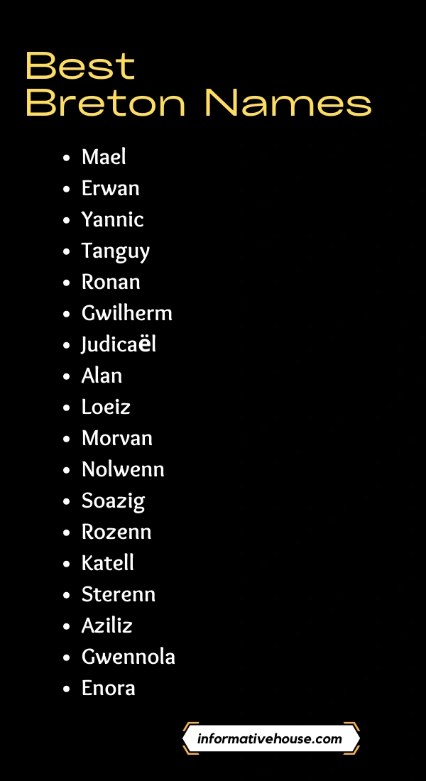 Best Breton Names Ideas