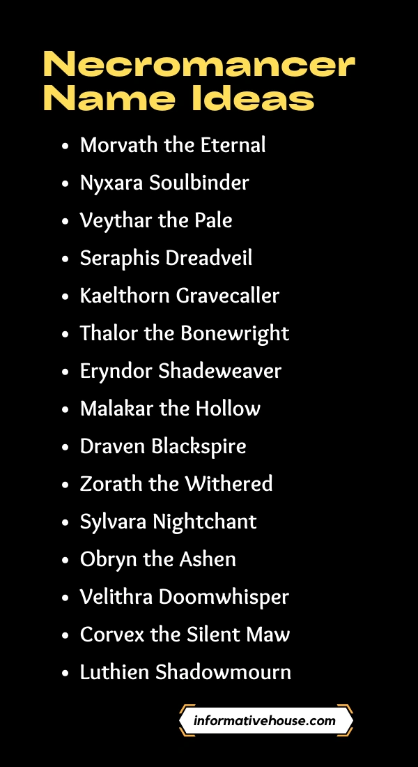 Necromancer Names