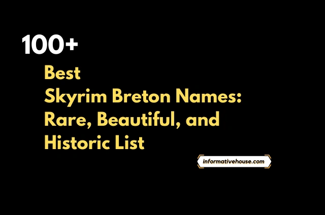 Skyrim Breton Names