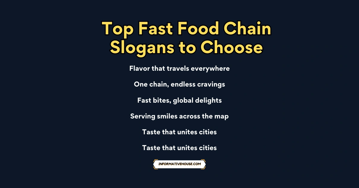 Top Fast Food Chain Slogans to Choose