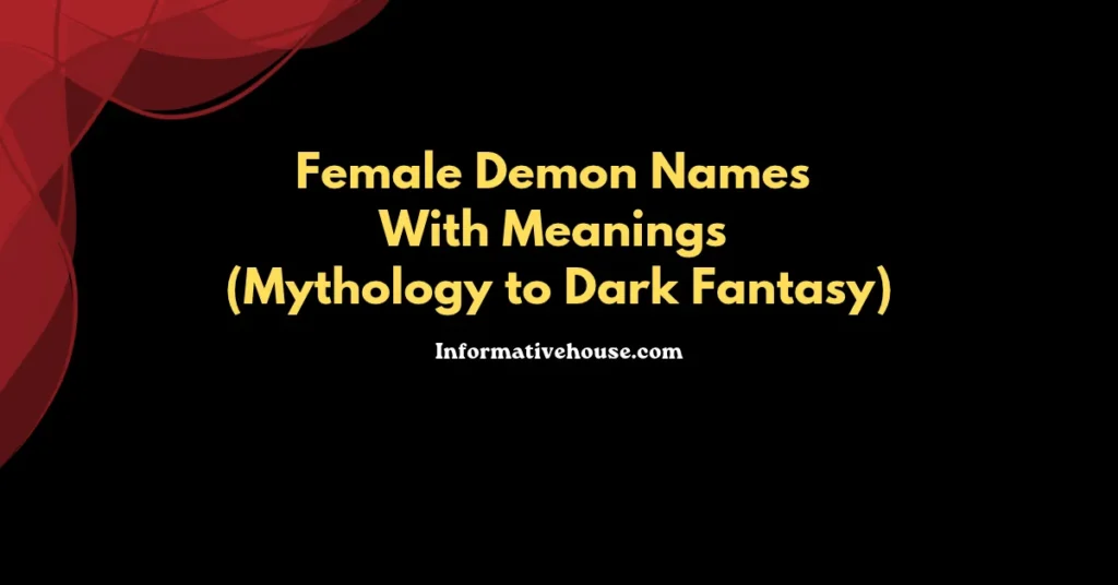 Best Female Demon Names