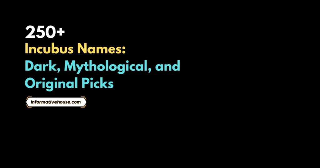 Dark Romance Incubus Names